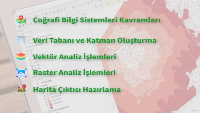 Temel Seviye QGIS Coğrafi Bilgi Sistemleri (GIS/CBS) Eğitimi – Screenshot 4