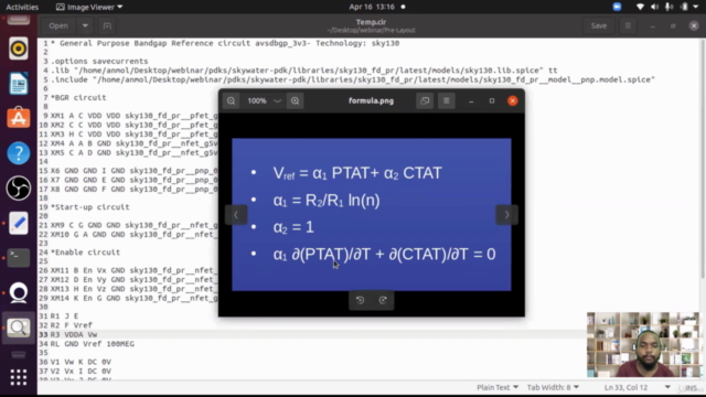 VSD Intern - Analog Bandgap Reference design using Sky130 – Screenshot 1