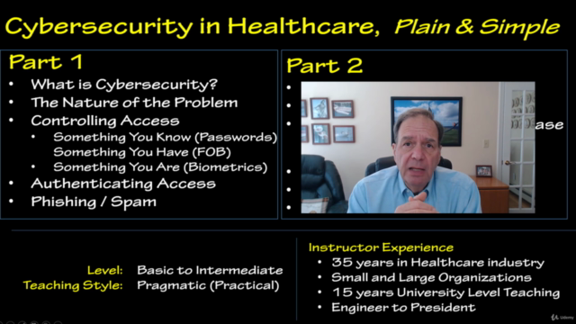 Intro to Cybersecurity in Healthcare (2 of 2),Plain & Simple - Screenshot_01