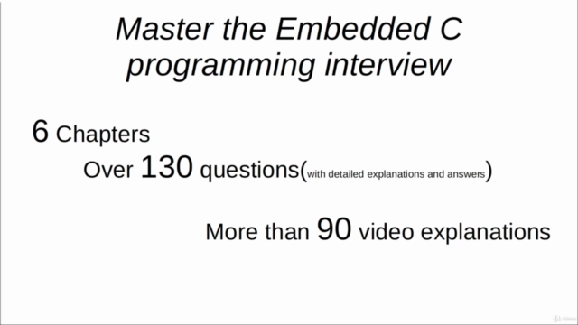 The Ultimate Embedded C Interview Prep Course – Screenshot 1