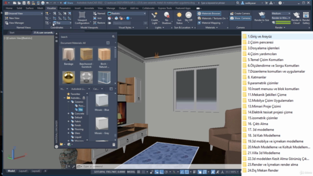 AutoCAD 2B ve 3D Eğitimi, Mimari,Mekanik,Mobilya Çizim Kursu – Screenshot 4