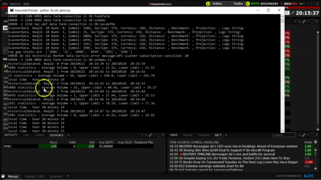 Interactive Brokers Python API - Advanced Concepts – Screenshot 4