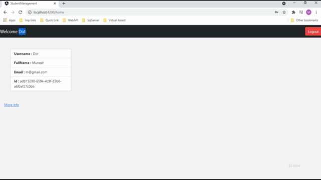 Angular 8/15 CURD operation with JWT Authentication – Screenshot 3