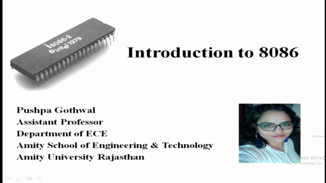 Introduction to 8086 microprocessor – Screenshot 1