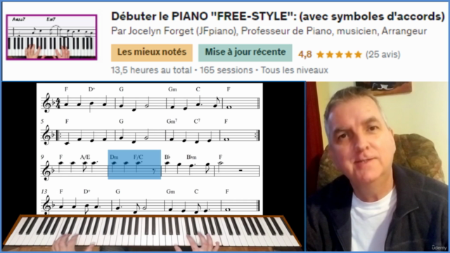 Piano avec Accords : Jouer des reprises à vue et à sa sauce – Screenshot 1