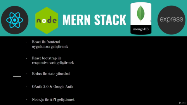 2021 MERN Stack ile Web Geliştirme Kursu – Screenshot 4