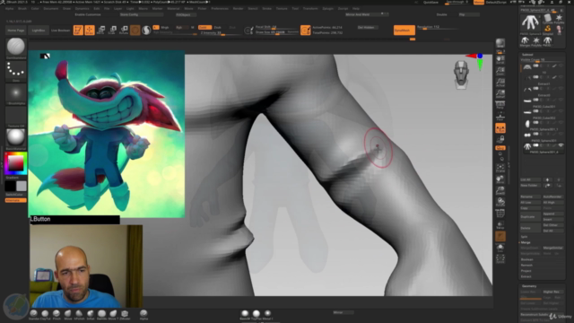 Zbrush, Blender, Substance Painter 3D game character course - Screenshot_02
