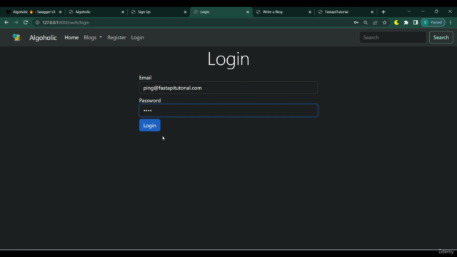 FastAPI Full Stack Web Development – Screenshot 3