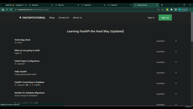 FastAPI Full Stack Web Development – Screenshot 4