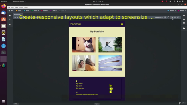Create Responsive Websites with Bootstrap Studio v5.8.3 – Screenshot 1
