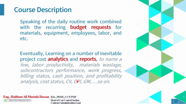 Cost; Estimating, Budgeting, Monitoring, and Controlling – Screenshot 4