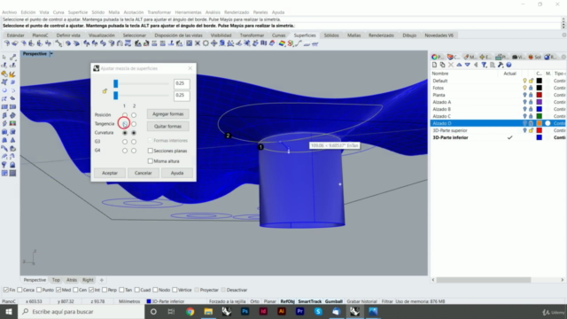 Curso completo de diseño de muebles con Rhinoceros | 2022 – Screenshot 1