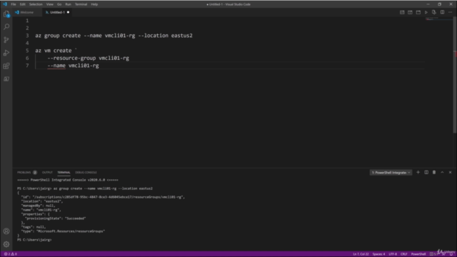 Curso de Azure CLI – Screenshot 1