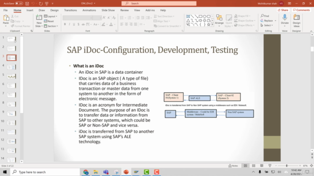 SAP iDoc Training – Screenshot 1
