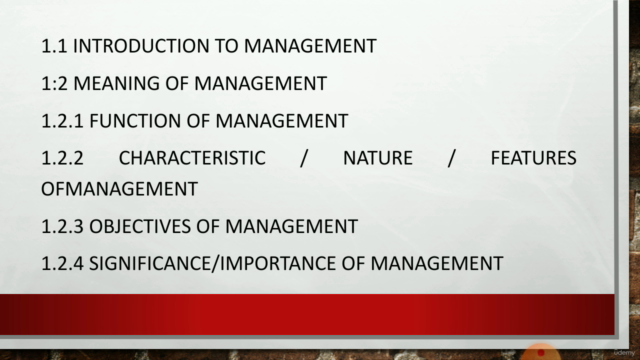 Principles of management – Screenshot 1