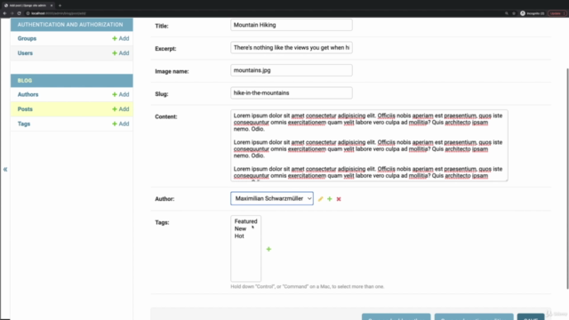 Python Django - The Practical Guide – Screenshot 2