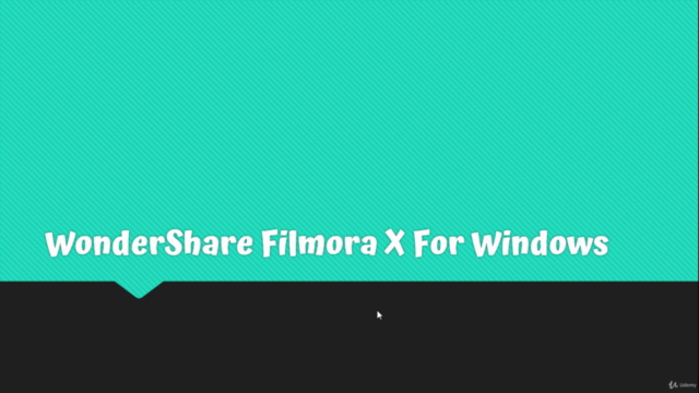 WonderShare Filmora X:  Basic Video Editing For Beginners – Screenshot 1
