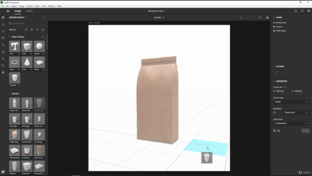 Adobe Dimension CC for Beginners – Screenshot 3