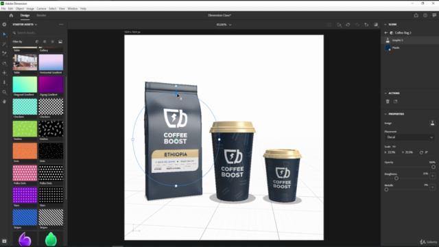 Adobe Dimension CC for Beginners – Screenshot 4