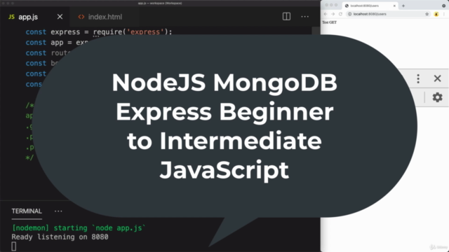 NodeJS MongoDB Express Beginner to Intermediate JavaScript - Screenshot_01