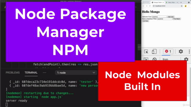 NodeJS MongoDB Express Beginner to Intermediate JavaScript - Screenshot_04