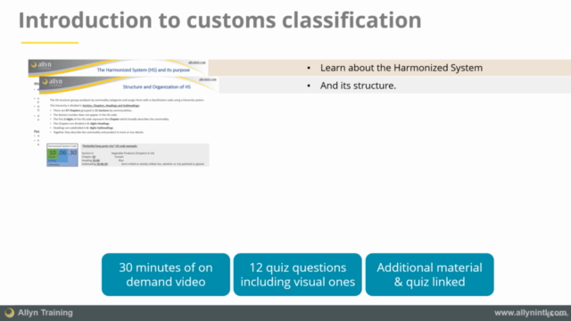 Logistics & customs - Introduction to customs classification - Screenshot_01