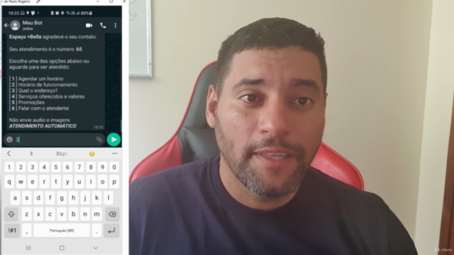 Chatbot para Whatsapp Sem Programação Focado em Negócios – Screenshot 1