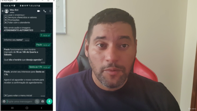Chatbot para Whatsapp Sem Programação Focado em Negócios – Screenshot 3
