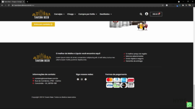 Como criar uma loja/Delivery com WordPress e Elementor PRO – Screenshot 1