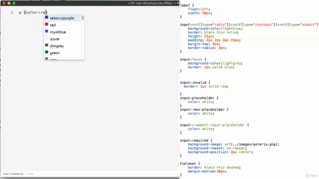CSS basis – Screenshot 2