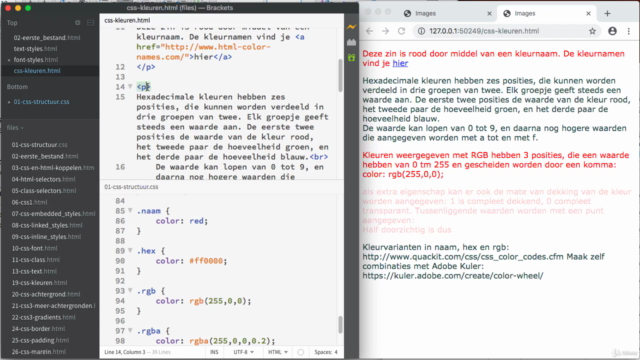 CSS basis – Screenshot 3