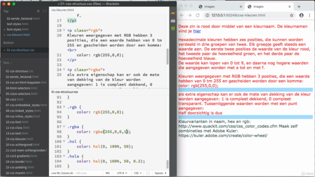CSS basis – Screenshot 4