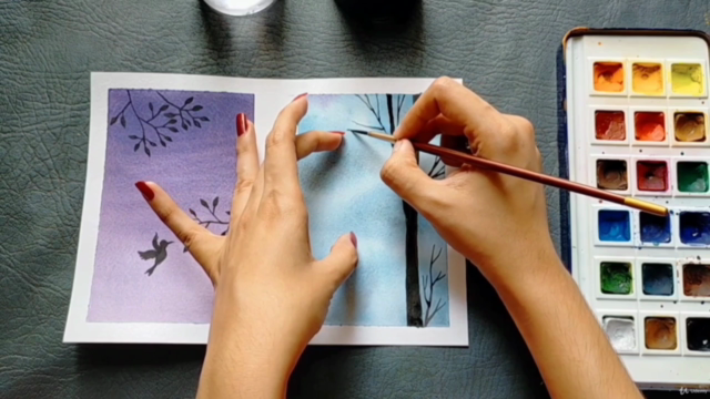 Learn to Paint easy Watercolor blending & Polaroid Paintings - Screenshot_01