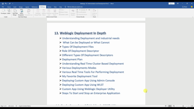 WebLogic 12C Administration & Development 1z0-599/133[Part2] – Screenshot 1