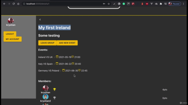 React & Django Full Stack: Advanced – Screenshot 2