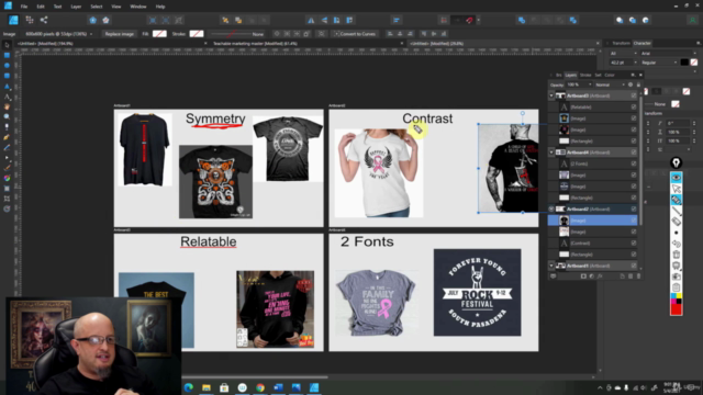 T shirt Design in Affinity Designer for Desktop – Screenshot 3
