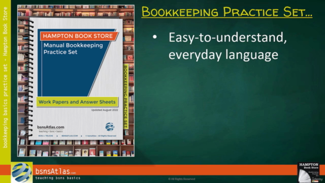 Manual Bookkeeping Practice Set • Hampton Book Store – Screenshot 2
