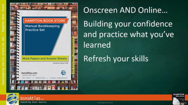 Manual Bookkeeping Practice Set • Hampton Book Store – Screenshot 4