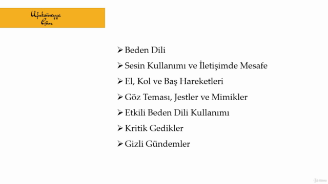 Etkin İletişim Becerileri ve Beden Dili - Sertifikalı – Screenshot 1