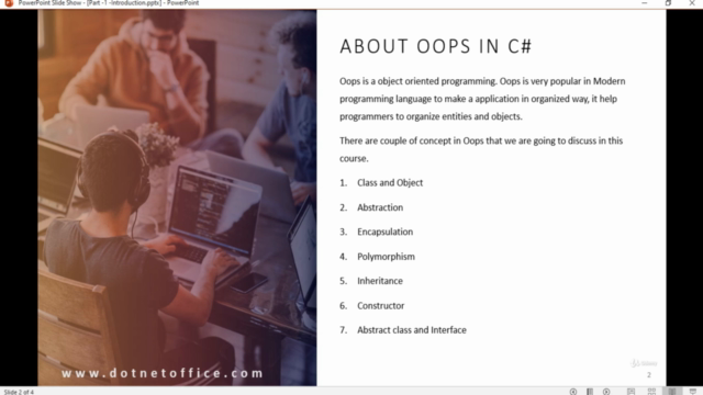 Oops concepts in C# – Screenshot 2