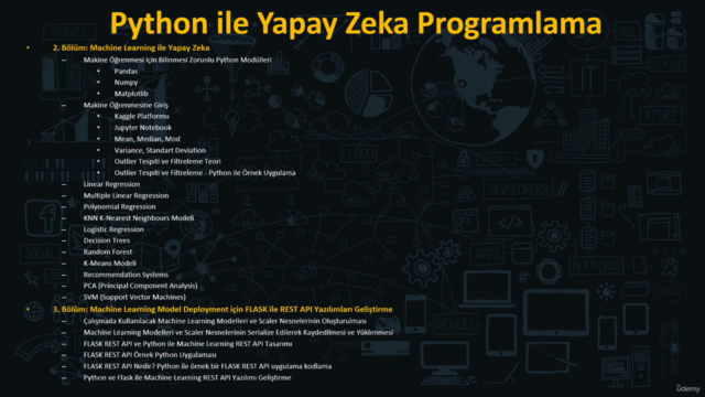 Python Programlama ve A'dan Z'ye Makine Öğrenmesi – Screenshot 2
