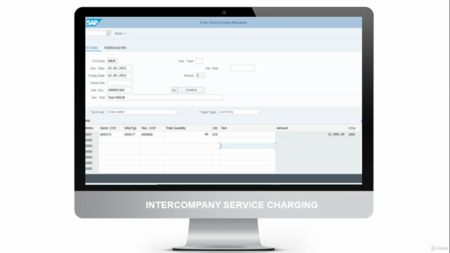 SAP S/4HANA Intercompany Service Charging Solution – Screenshot 2