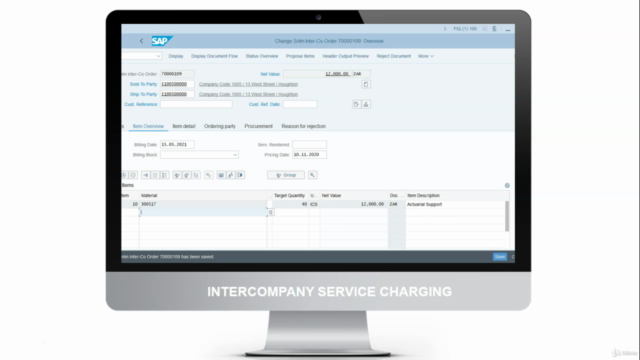 SAP S/4HANA Intercompany Service Charging Solution – Screenshot 3