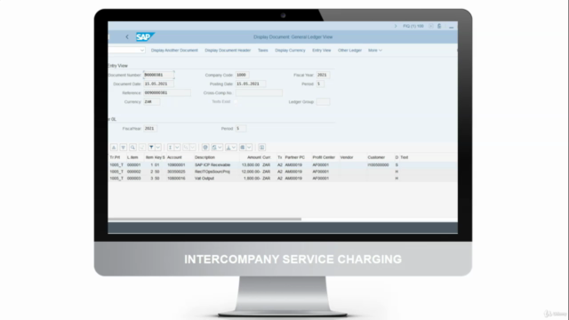 SAP S/4HANA Intercompany Service Charging Solution – Screenshot 4
