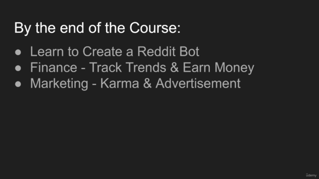 Create Reddit bots with Python: Beginner to Advanced – Screenshot 2