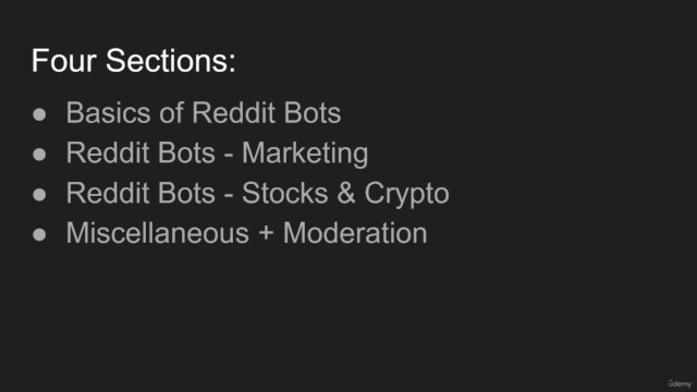 Create Reddit bots with Python: Beginner to Advanced – Screenshot 3