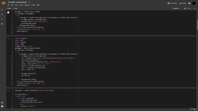 Create Reddit bots with Python: Beginner to Advanced – Screenshot 4