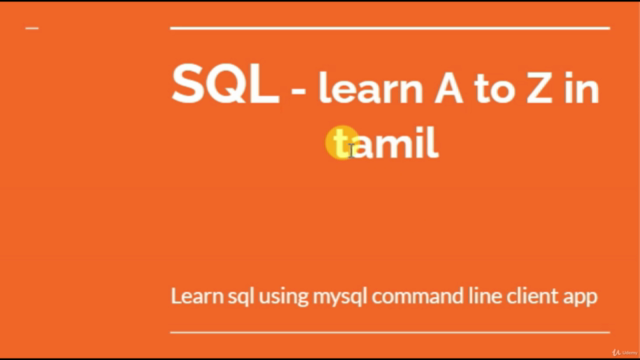 தமிழ் மொழியில் - Learn SQL Database from scratch - Screenshot_01