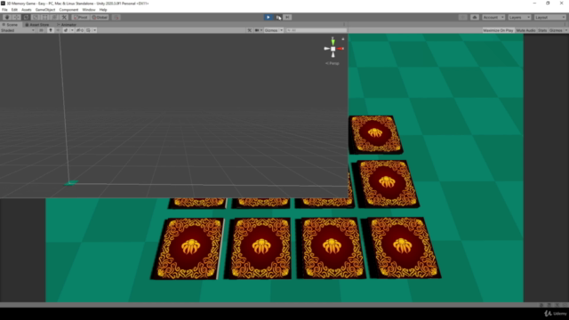 Unity Game Tutorial: 3D Memory Game / 3D Matching Game - Screenshot_01