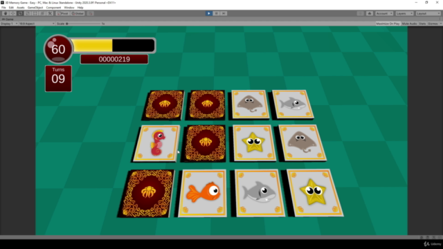 Unity Game Tutorial: 3D Memory Game / 3D Matching Game - Screenshot_03